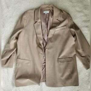 Nordstrom one button womens blazer size XXL 2xl jacket relaxed fit